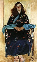 Kobieta w kimonie, 1910