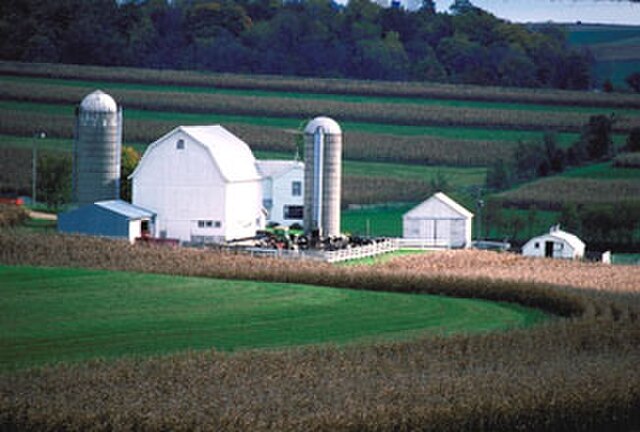 A farm in Green County, Wisconsin