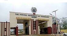 FUTA frontage Federal University of Technology Akure front side.jpg