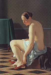 Femme nue mettant ses chaussons, 1843 Ny Carlsberg Glyptotek, Copenhague.