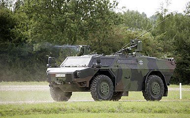 German Army Fennek reconnaissance vehicle