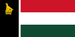 Flaggan som användes av Zimbabwe Rhodesia under självständighets-kampen 1979.