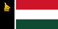 辛巴威羅德西亞旗 1979年6月至12月 1979年，白人政府與黑人武裝分子妥協，成立臨時政府，並準備由英國重新暫管，期間使用此旗。英國暫管期間，名義上使用1923年–1964年的旗，實際上在仍使用此旗，至1980年4月辛巴威獲國際認可地獨立