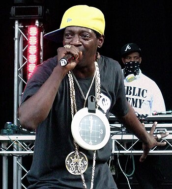 English: Flavor Flav from Public Enemy perform...