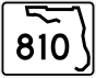 State Road 810 marker 