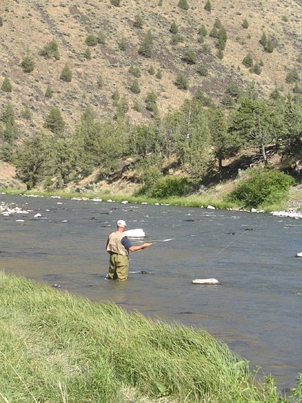 Fly fishing is a popular pastime in Central Oregon.