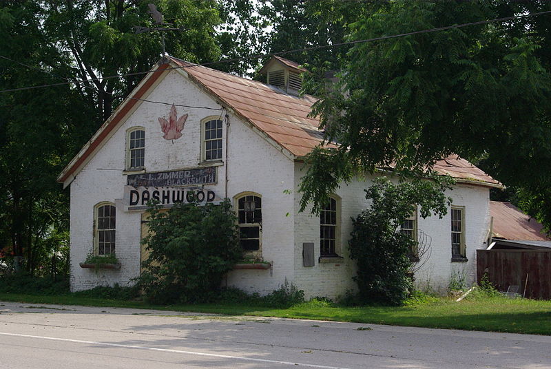 File:Former blacksmith shop in Dashwood, Ontario.jpg