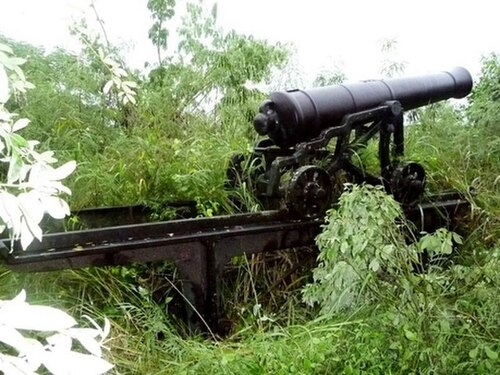 A cannon at Fort Haldane