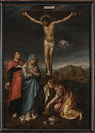 十字架のキリストと聖母マリア、聖ヨハネ、マグダラのマリア エルミタージュ美術館蔵