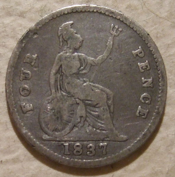 File:GREAT BRITAIN, WILLIAM IV -FOUR PENCE 1837 a - Flickr - woody1778a.jpg