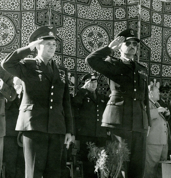 File:Gagarin salutes to Egyptian Air Force parade near Cairo 1962.jpg