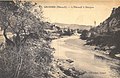 L'Hérault à Ganges. Carte postale envoyée le 20 août 1929. Phototypie Combier, Mâcon.