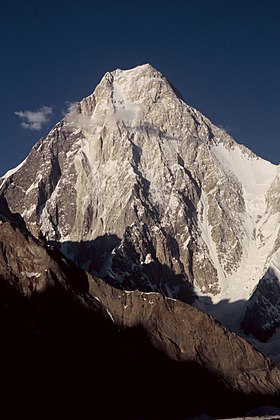 Vista desde el Glaciar Baltoro.