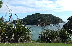 Goat Island as seen from the North Island