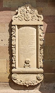 Graveslab of M.J.W. Herman Maulbronn Monastery