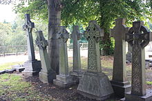 Group of Celtic crosses by McGlashen, Warriston Cemetery Group of Celtic crosses by McGlashen, Warriston Cemetery.JPG