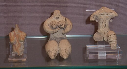 Terracotta figurines uit de Halafcultuur.