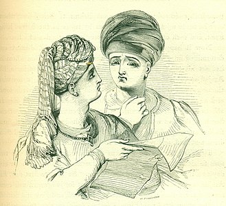 William Harvey, Historio de la du princoj El-Amjad kaj El-As'ad, 1838–40, lignogravuraĵo