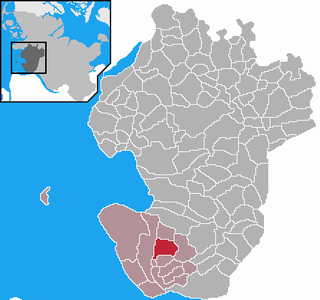 Poziția  Helse pe harta districtului Dithmarschen