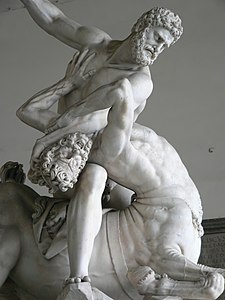 Hercules and Nessus by Giambologna