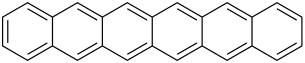 Structural formula of hexacene