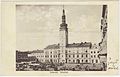 English: Historical postcard of Litovel town hall. Published by L. Kořínský, Litovel. Čeština: Historická pohlednice s litovelskou radnicí. Nákl. L. Kořínský, Litovel.