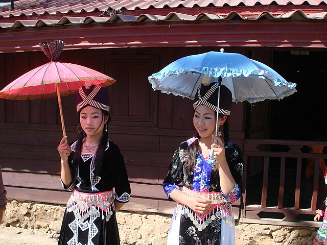 Hmong women celebrating New Year