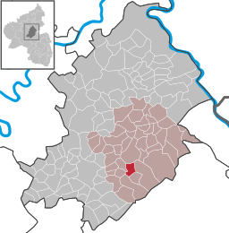 Läget för Holzbach i Rhein-Hunsrück-Kreis