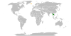 Location map for Iceland and Thailand.