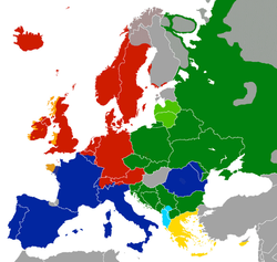 Grupy języków indoeuropejskich w Europie