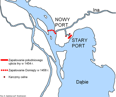 Inoujście XV wiek mapa