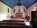 La chapelle Saint-Éloi de Kerlanou : vue intérieure d'ensemble.