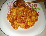 Iranian omelette with tomato