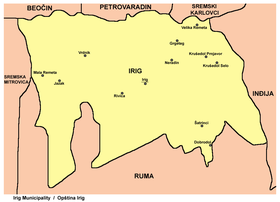 irig mapa Irig (općina) – Wikipedija irig mapa