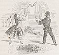 Jeu des grâces, illustration de Jeux des adolescents par Guillaume Belèze. (1856)