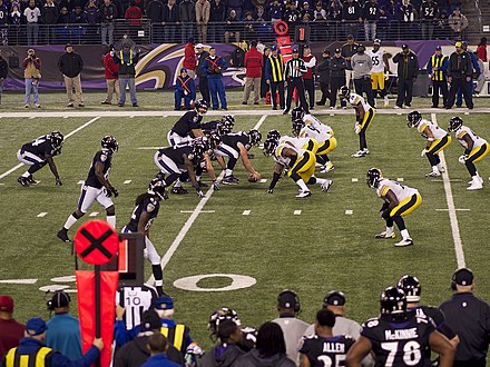 Flacco under center against the Pittsburgh Steelers on December 2, 2012