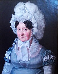 Etatsrådinde Marie Kofoed (1822) Olieverf op doek. 58,5 × 48 cm. collectie Bornholms Kunstmuseum