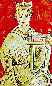 Joan Ièr, miniatura de Historia Anglorum de Matthew Paris vèrs 1250–1259