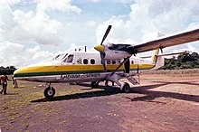 Photo of the DHC-6 Twin Otter before attack. Jonestown Guyana Airways plane 1.jpg