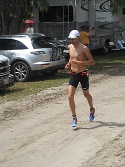 at the Wildflower Triathlon, 2009