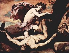 José de Ribera, Apolo y Marsías (1637). Óleo sobre lienzo, 182 x 232 cm