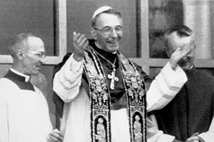 First appearance of Pope John Paul I following his election on 26 August 1978
