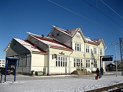 Kajaanin rautatieasema marraskuussa 2017.