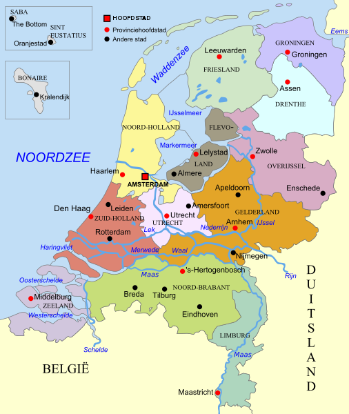 File:Karte der Provinzen (Niederlande) - nl.svg