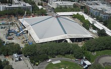 Arena under renovation in August 2019