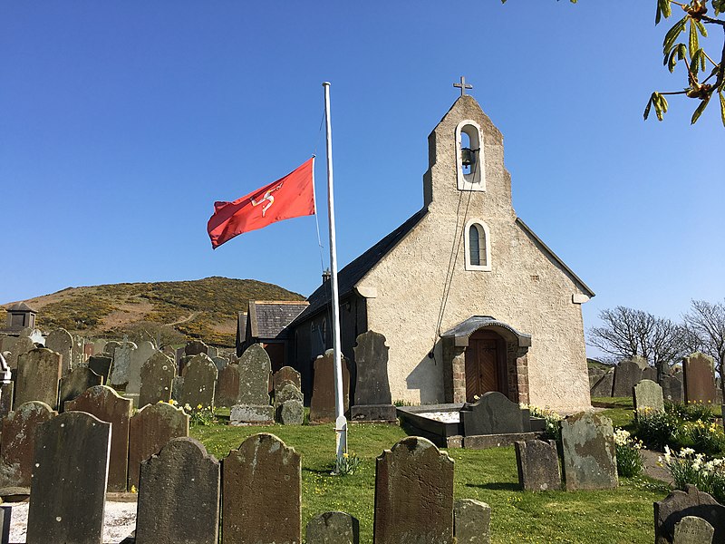 File:Kirk Maughold Church and grave yard.jpeg