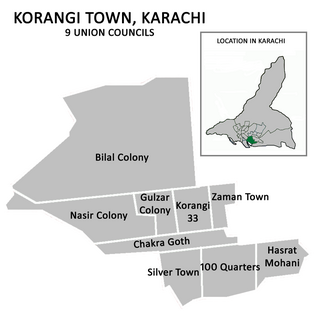 <span class="mw-page-title-main">Korangi Town</span> Administrative subdivision or town within Karachi, Pakistan