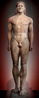 Kroisos Kouros, c. 525 BC, Anavissos Kouros anavissos2.jpg