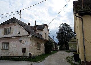 Kozarje Place in Upper Carniola, Slovenia