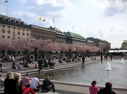 Kungsträdgården at springtime.